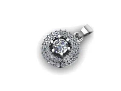 Moissanite Diamond pendant 3D print model