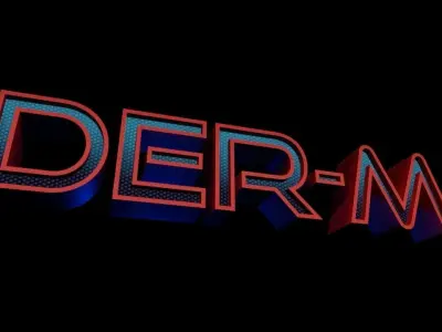 Spider man no way home - 3D Title - FREE   Free 3D model