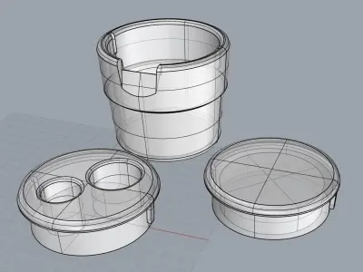 VW Cup Holder 3D print model