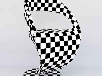 modern chair Low-poly 3D model