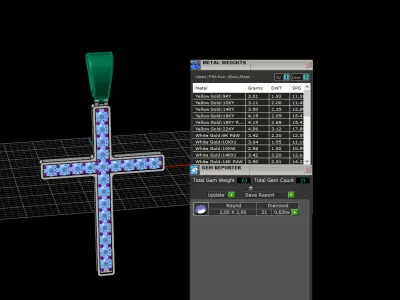 Cross Pendant  53864 3D print model