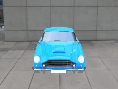 Aston Martin DB5 Low-poly 3D model