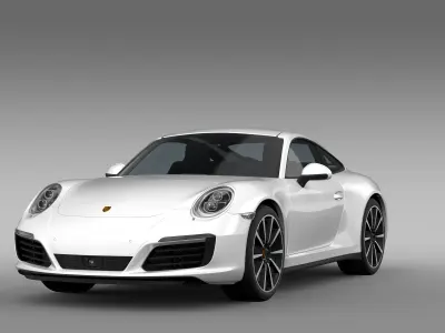 Porsche 911 Carrera 4S Coupe 991 2016 3D model
