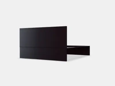 MALM Bed frame high w 2 storage boxes 13 Low-poly 3D model