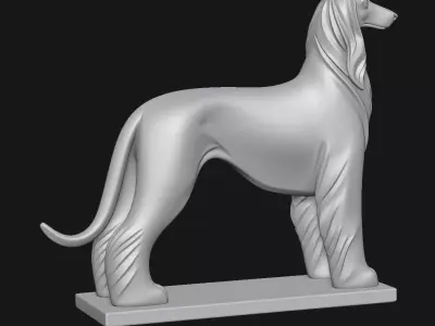 Afghan Hound 3D print model