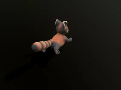 Red Panda Low-poly 3D model