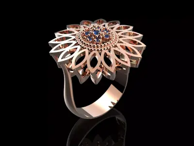 Modern Ring 3D print model 3