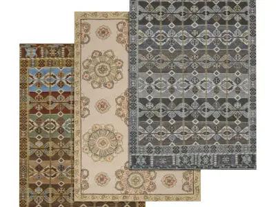 Rug Set 1055 3D model