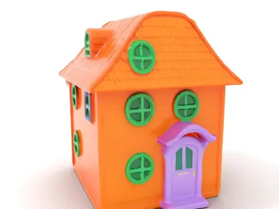 Vibrant Toy House model pack Low-poly 3D model