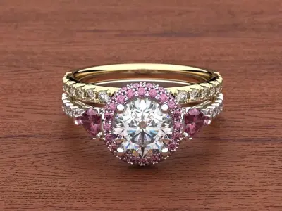 Bridal Sets 3 with rubin 3D print model