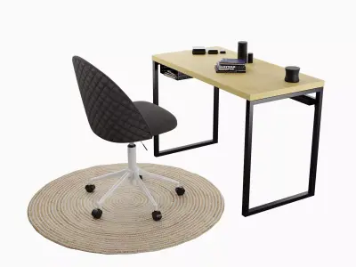home office desk 3D model