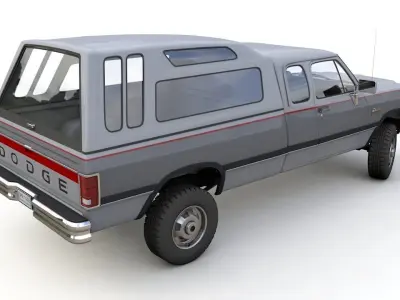 DODGE POWER RAM 250 1993 3D model