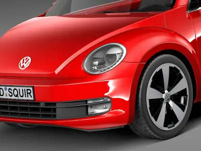 Volkswagen Beetle Convertible 2013 3D model