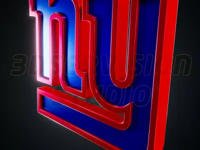 New York Giants logo - Cinematic - 3D print 3D model