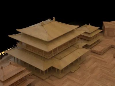 Chinese ancient house  3D model buy