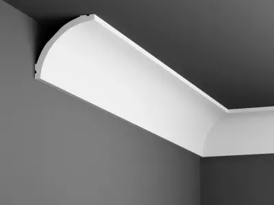 Cornice Moulding Low-poly 3D model 2