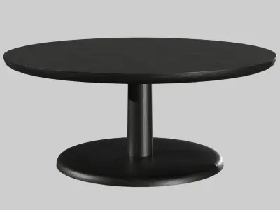 PON Table 1295-BlackLacquered Low-poly 3D model