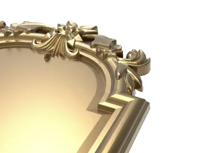 carved frame 3D model 39