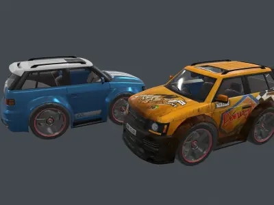 range rover tree master car Low-poly 3D model