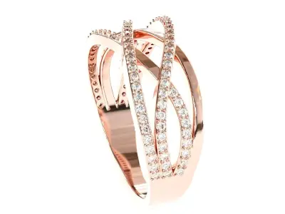 Engagement Fancy Ring 3D print model