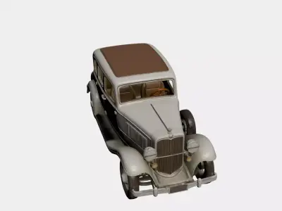 1930s Early Vintage Touring 3D model 3D model