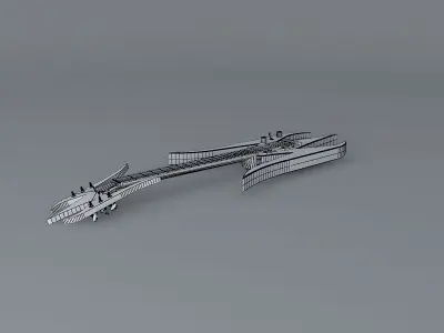 Warbird guitar Free 3D model