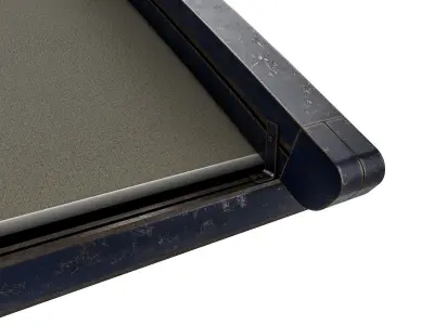 Motorized Pergola 6a damaged painted steel 3D model