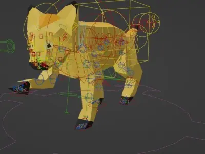 Farm Scene Free low-poly 3D model