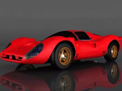 Ferrari 330 Low-poly 3D model