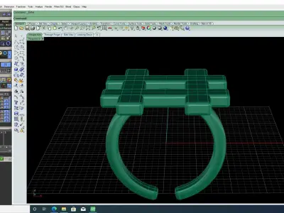 3d-model hashtag ring 3D print model