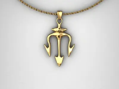 dagger pendant 3D print model