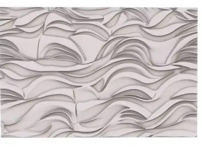 decor set wall panel wall relief mural CNC 40 3D model