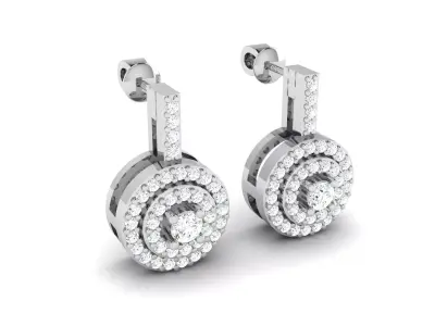 Diamond Earring 3D print model buy