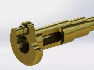 Crankshaft brass fitting 3D model