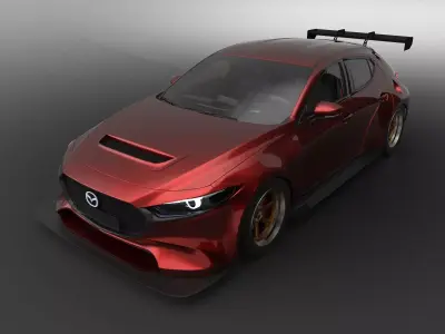 Mazda 3 TCR Replica 3D model