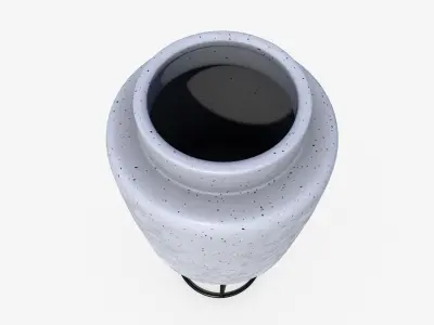 Pot Stand Ceramic M Low-poly 3D model