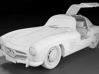 Car Mercedes SL 300 3D model