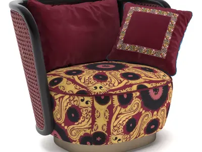 Armchair Caral 3D model