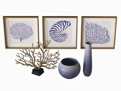 decorative sea set  3D model
