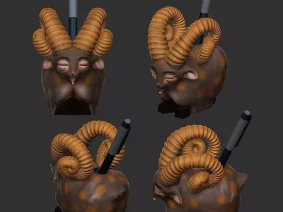 Goat Pen Case Holder for 3D Print 3D print model