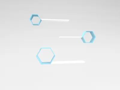 Wall Rack v1 003 Low-poly 3D model