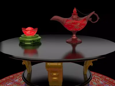  Chinese magic lamp   3D model
