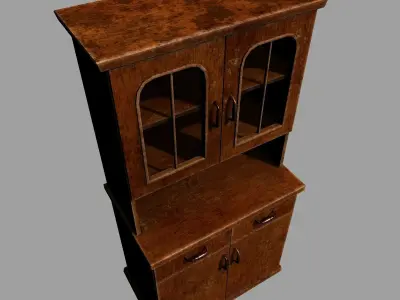 Old Cupboard Free low-poly 3D model