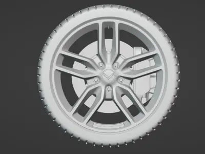 Corvette Stingray c7 Tire 3D model