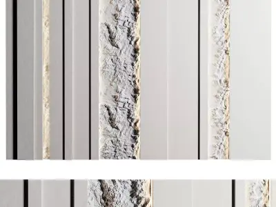 Headboard 3d Wall Panel 3D model
