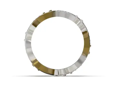 All Round Ring Design stl 3d cad jewelry model rr0063 3D print model