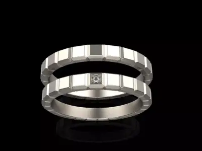 Wedding ring model 947 3D print model