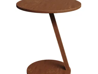 Wooden Support Table Free 3D model