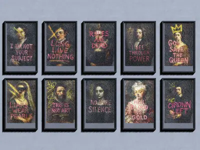 Frame Pack Vol 01 Low-Poly 3D Frame Collection Low-poly 3D model