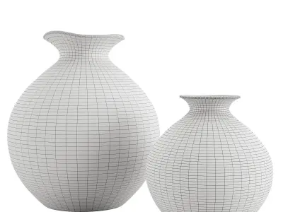 Decorative Aluminum Vase 3D model